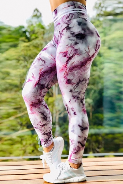 Stylish Women's Leggings Multi Color High Waist Elasticity Super Soft High Waist Quick Dry Ankle Length Yoga Leggings
