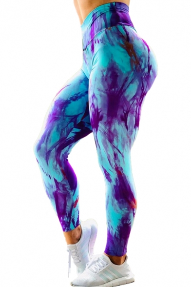 Cool Women's Leggings Multi Color Focus Lift the Hips High Waist Elasticity Ankle Length Slim Fitted Yoga Leggings