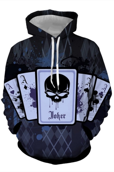 New Arrival Hot Fashion Comic Character Joker 3D Printed Long Sleeve Loose Fit Unisex Pullover Hoodie
