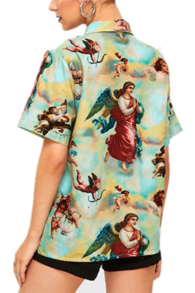 angel print shirt