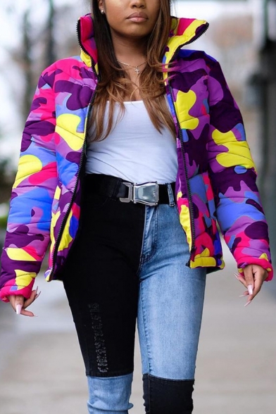 camo puffer jacket womens