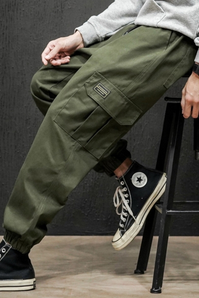 mens cargo tapered pants