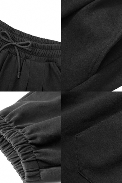Cool Sweatpants Drawstring Waist Elastic Cuffs Tapered Fit Sweatpants for Boys
