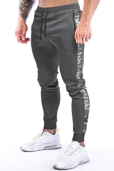 Trendy Mens Pants Camo Printed Drawstring Waist Ankle Regular Fit Pants