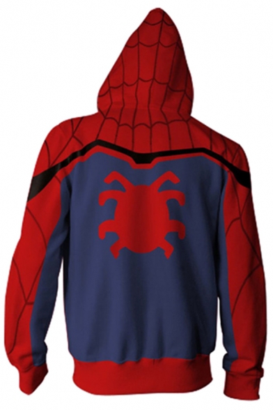 Stylish Unique Red Spider Far From Home Cool 3D Pattern Long Sleeve Unisex Sport Loose Hoodie