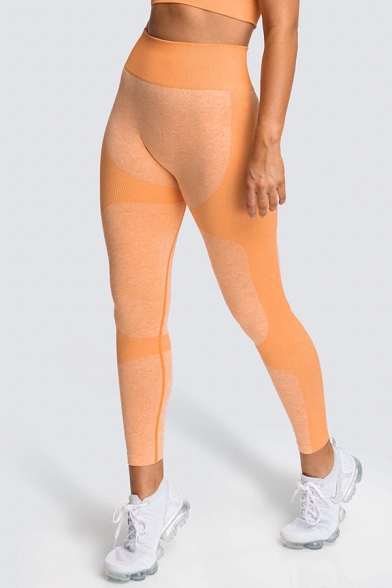 Womens Leggings Fitness Perspiration Butt Lifting Seamless High Rise Skinny Fit 7/8 Length Yoga Leggings