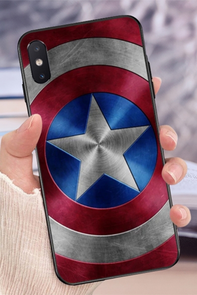 Fashionable Marvel Avengers Captain America Shield Printed iPhone 11 Phone Case in White