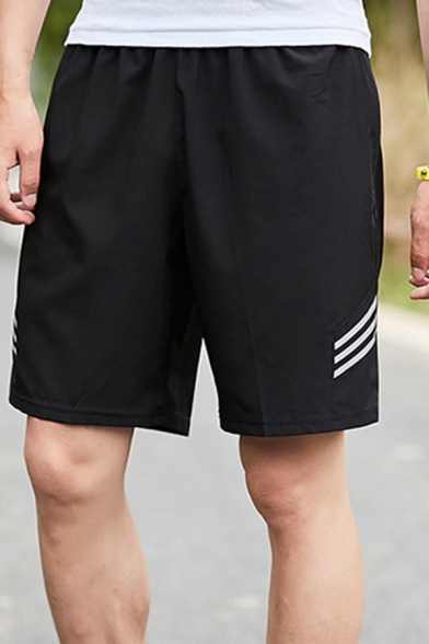 Chic Mens Shorts Quick Dry Drawstring Waist Relaxed Fit Half Length Sport Shorts