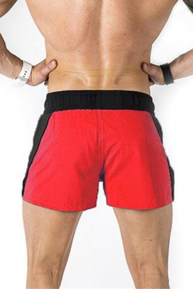 Sports Guys Shorts Contrasted Drawstring Waist Relaxed Fit Shorts