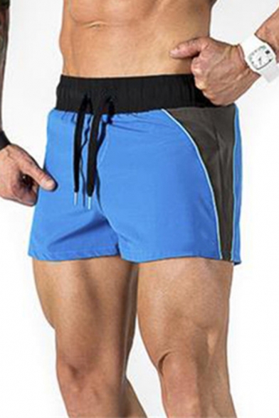 Sports Guys Shorts Contrasted Drawstring Waist Relaxed Fit Shorts