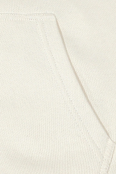 Trendy Drawstring Hoodie Kangaroo Pocket Long-sleeved Loose Hooded Sweatshirt for Men