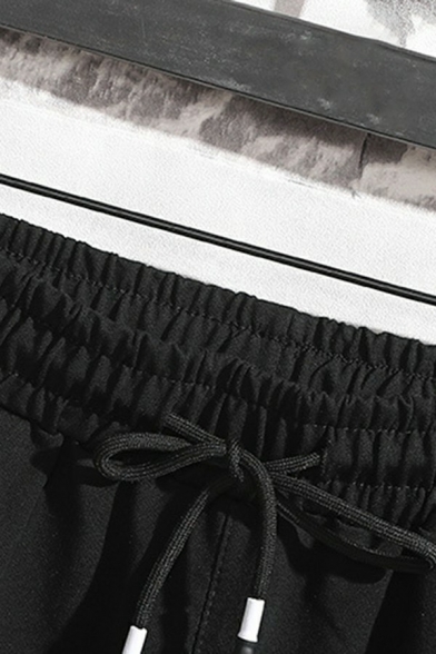 Fashionable Shorts Animals Print Mid-Rised Drawstring Elastic Waist Straight Loose Fit Shorts for Men