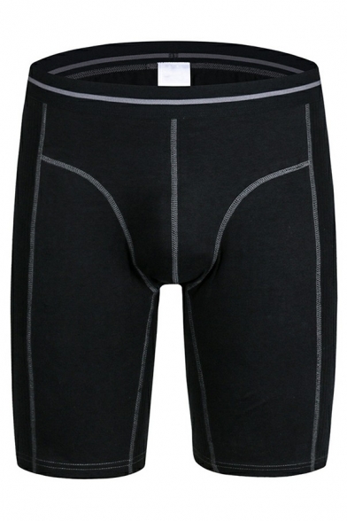 Men Modern Shorts Striped Printed Elasticated Waist Mid Rise Slim Fit Shorts