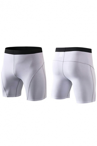 Chic Boy's Shorts Striped Pattern Mid Waist Regular Fit Sport Shorts
