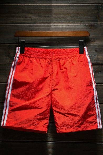 Conservative Guys Shorts Stripe Trimmed Pocket Detail Regular Shorts