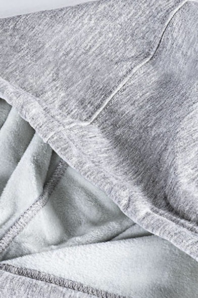 Men's Popular Hoodie Astronaut Printed Pocket Detail Drawstring Long Sleeves Oversized Hoodie