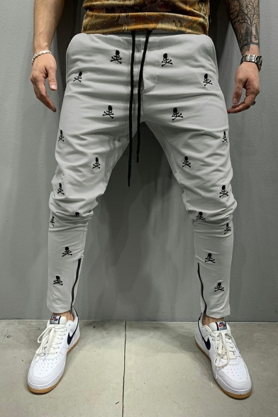 Popular Mens Drawstring Pants Pattern Mid Rise Elastic Waist Regular Fit Pants