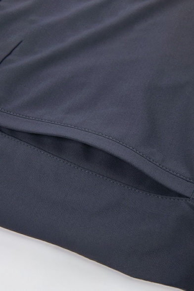 Creative Men's Coat Plain Zip Designed Pocket Detail Slim Fit Long-sleeved Hooded Coat