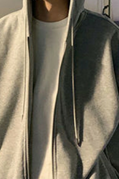 Fashion Hoodie Whole Colored Kangaroo Pocket Long Sleeves Regular Hooded Hoodie for Guys