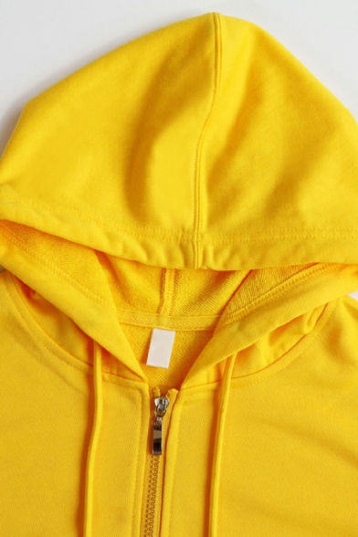 Fashion Plain Hoodie Drawstring Kanga Pocket Long-Sleeved Relaxed Hooded Zip Placket Hoodie for Men