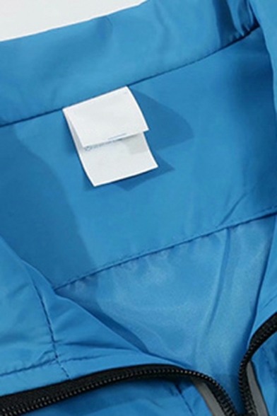 Men Dashing Coat Plain Pocket Decoration Long Sleeves Regular Fitted Spread Collar Zip Fly Jacket