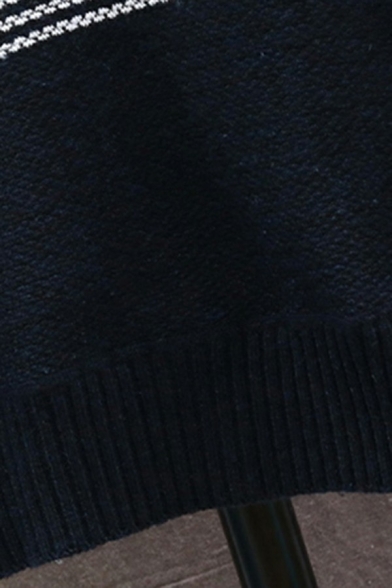Boy's Street Style Cardigan Color Block Drawstring Regular Long Sleeve Hooded Zip Fly Cardigan