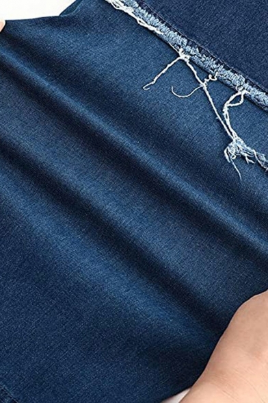 Fancy Men's Jeans Color Panel Side Pocket Zip Fly Straight-Cut Jeans