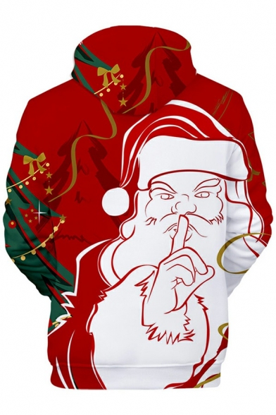 Fancy Hoodie Christmas Printed Pocket Designed Long-Sleeved Regular Fitted Hoodie for Men