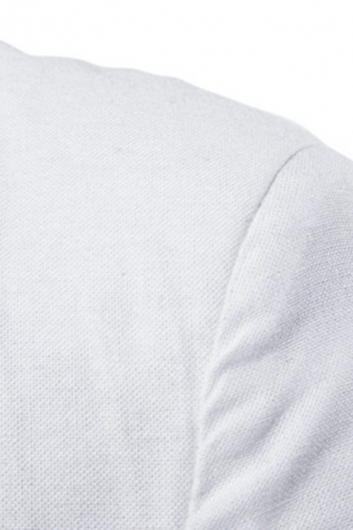 Fancy Blazer Plain V-Neck Flap Pocket Single Breasted Long Sleeve Slim Fitted Blazer for Men
