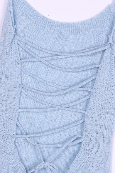 Sexy Cami Dress Plain Spaghetti Straps Side Split Criss Cross Maxi Womens Dress