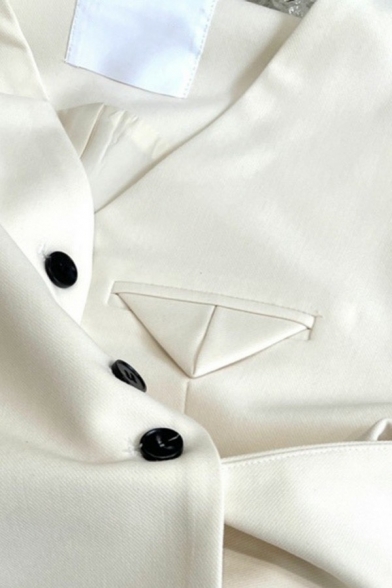 Fancy Womens Plain Vest V Neck Button Closure Regular Fit Suit Vest