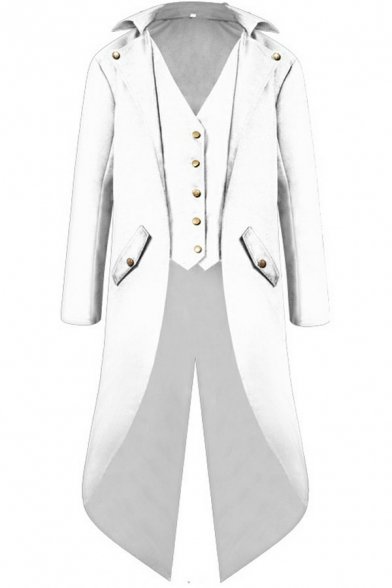 Mens Luxury Jacquard Suit Jacket Plain Spread Collar Single Breasted Suit Jacket