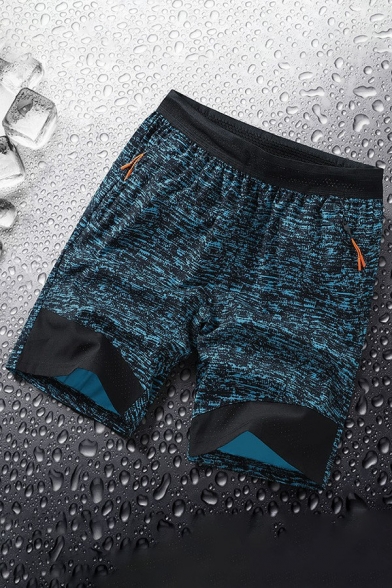 Men Athletic Shorts Camouflage Printed Drawstring Pocket Mid Rise Regular Fit Shorts