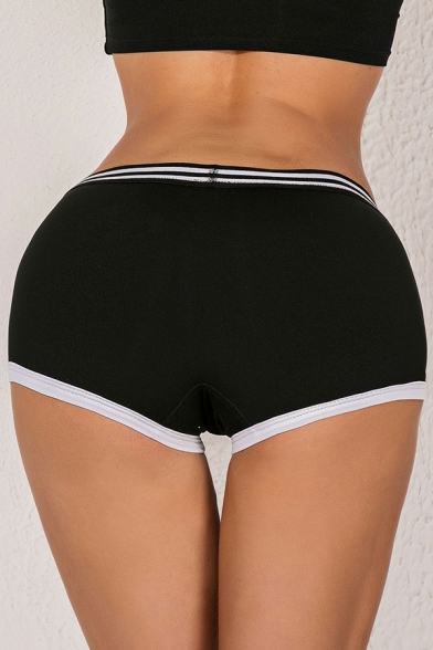 Sexy Womens Yoga Shorts Low Waist Leopard Print Slim Fitted Hot Pants