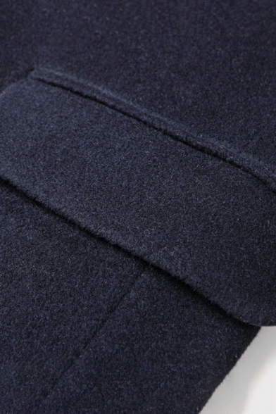 Men's Modern Suit Jacket Solid Color Lapel Collar Button Closure Pocket Detail Suit Jacket