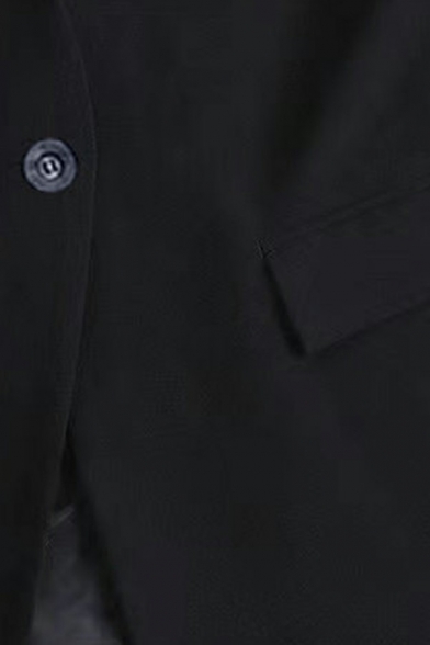 Leisure Womens Vest Solid Color Single Button Deep V Neck Suit Vest