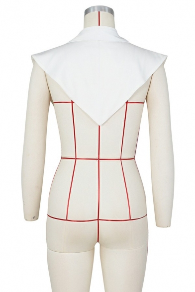 Unique Women Vest Pure Color Lapel Collar Brooch Placket Regular Fit Vest