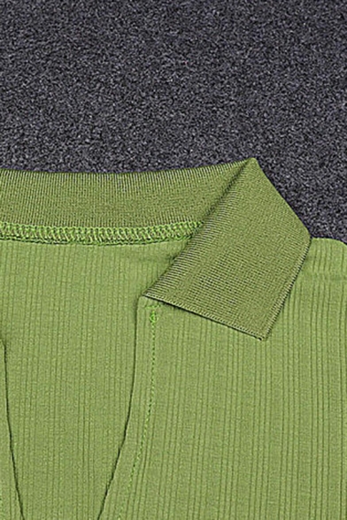 Retro Ladies Cardigan Pure Color Spread Collar Button Up Tunic Cardigan