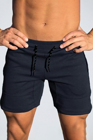 Freestyle Guys Shorts Solid Pocket Detailed Slim Fit Drawstring Waist Cotton Shorts