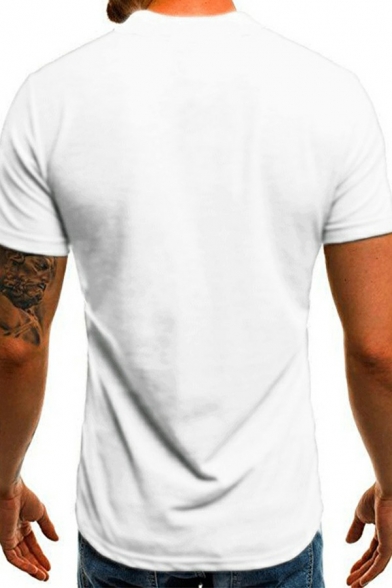 Popular Polo Shirt Solid Color Spread Collar Short Sleeve Skinny Polo Shirt for Men