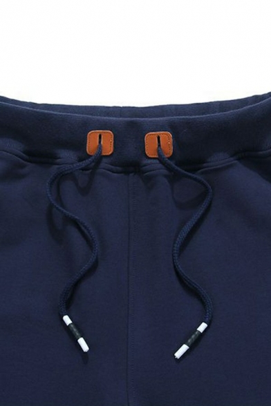 Urban Mens Shorts Whole Colored Mid Rise Drawstring Waist Loose Fit Shorts