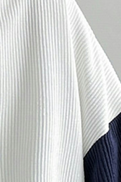 Simple Jacket Contrast Line Oversized Button Closure Pocket Bomber Jacket for Men
