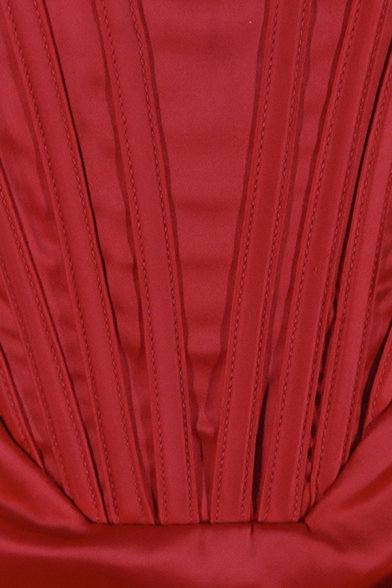 Elegant Women Dress Plain Short Sleeve off The Shoulder Split Front Irregular Midi Dress