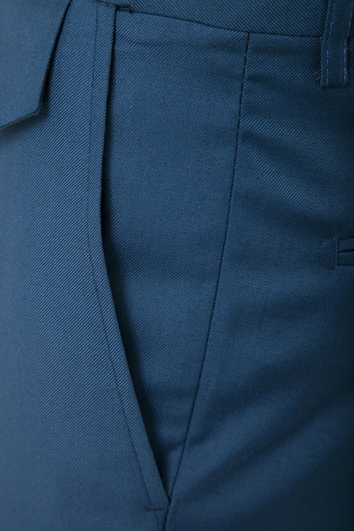Fashionable Men's Casual Suit Trousers Novel Solid Color Versatile Business Suit Pants