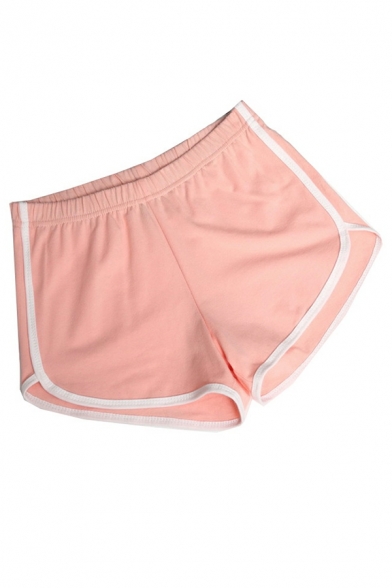 Urban Control Stripe High Rise Loose Fitted Elastic Waist Shorts for Ladies