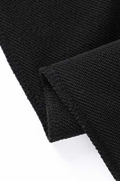 Creative Men Stripe Print Pocket Long-Sleeved Hooded Zipper Hoodie with Pants Fitted Set