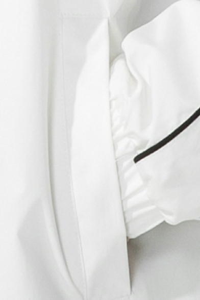Dashing Plaid Print Pocket Long Sleeves Hooded Regular Zip Closure Jacket for Guys