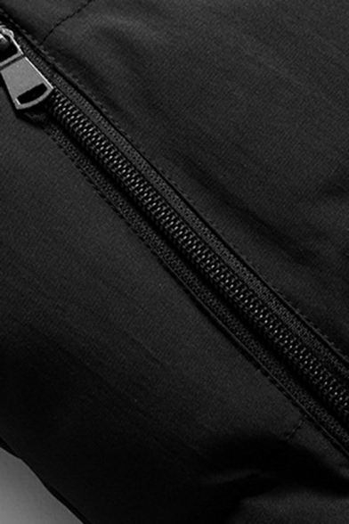 Creative Mens Plain Pocket Designed Regular Fitted Stand Neck Zip Closure Vest