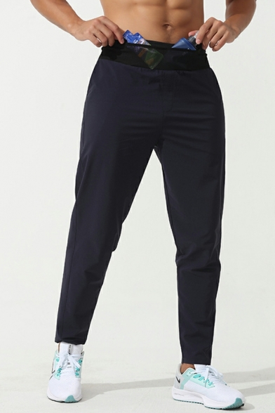 Creative Boy Contrast Color Pocket Detailed Mid Rise Regular Fit Drawstring Pants