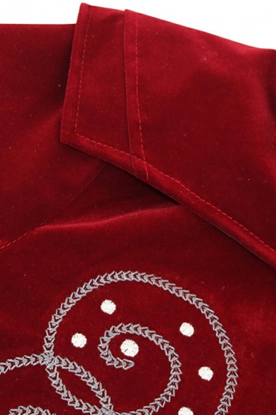 Men Basic Contrast Line Beading Detailed Long Sleeve Irregular Hem Skinny Zipper Coat